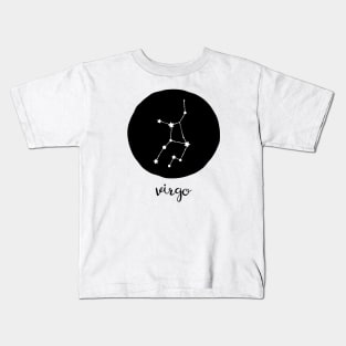 Virgo Zodiac Constellation Astrological Sign Celestial Art Design Kids T-Shirt